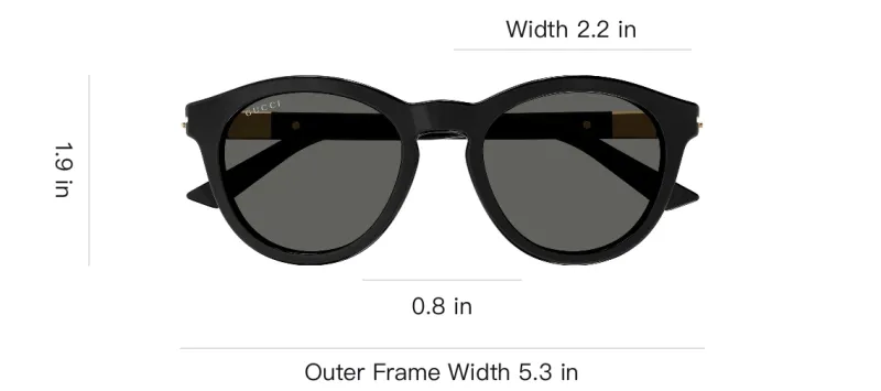 GUCCI Eyewear Round Frame Sunglasses-2