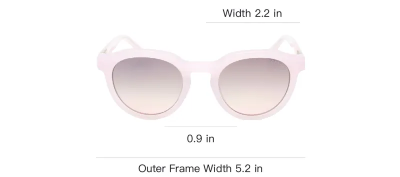 GUESS Plastic Oval Sunglasses Women's Pink-2