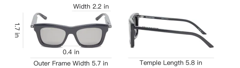 Balenciaga Rectangular Frame Sunglasses-3