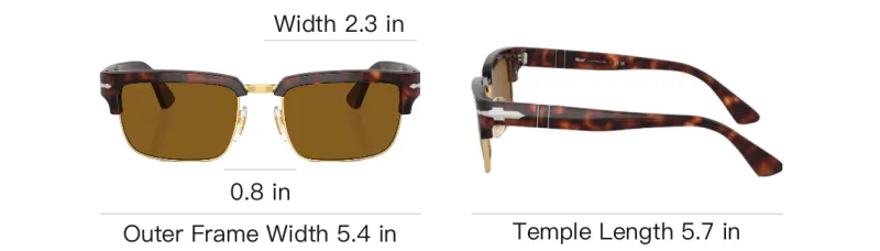 PERSOL Rectangle frame Glasses-3