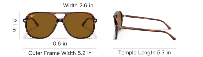 RayBan Acetate Aviator Sunglasses Men's Tortoiseshell-6