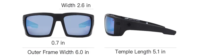 SPY Plastic Irregular Shape Sunglasses Men's Black-3
