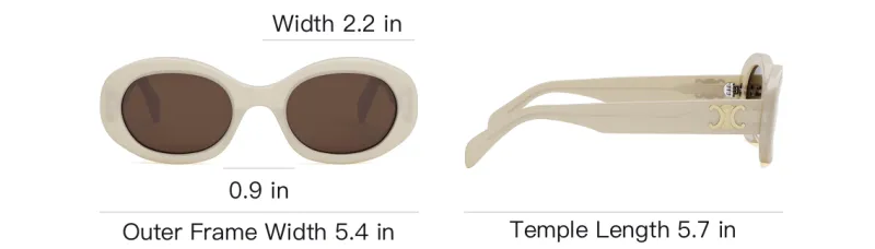 CELINE Round Framse Sunglasses-7
