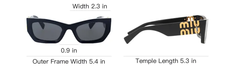 MIU MIU Rectangle Frame Sunglasses-3