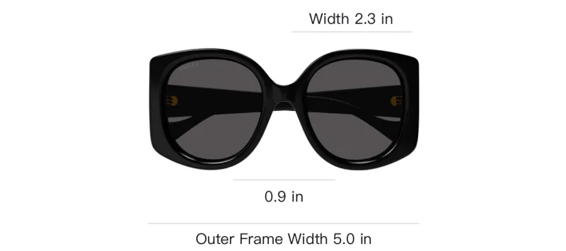 GUCCI Gg Rectangle Sunglasses-2