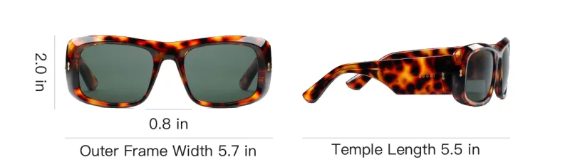 GUCCI Square Frame Acetate Sunglasses-2