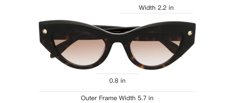 Alexander McQueen Tortoiseshell effect Cat eye Sunglasses-2