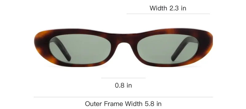 SAINT LAURENT Rectangular Frame Sunglasses-2