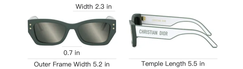 DIOR DIORPacific S2U Rectangular Frame Sunglasses-3