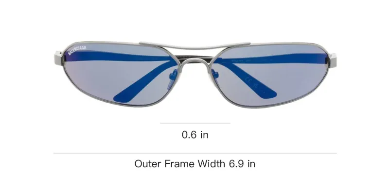 Balenciaga Oval Frame Sunglasses-2