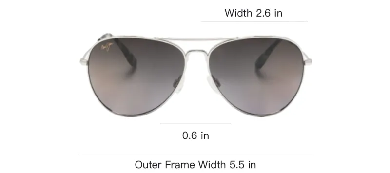 Maui Jim Mavericks Double gradient Lenses Pilot frame Sunglasses-3