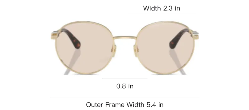 CHANEL Round Sunglasses Women's Gold-3