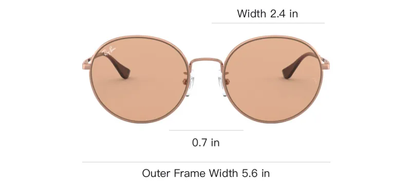 RayBan Sunglasses Unisex Brown-4