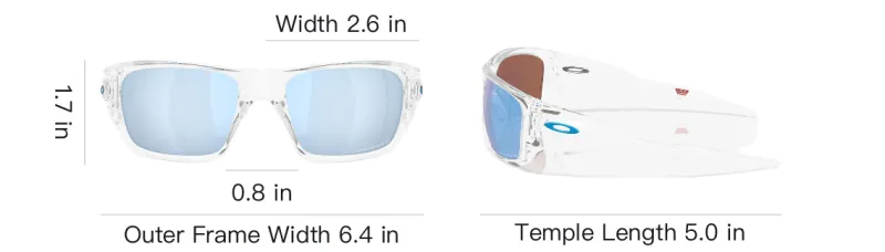 Oakley Plastic Rectangular Sunglasses Unisex Transparent-4