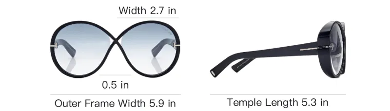TOM FORD Edie Round Frame Sunglasses-3
