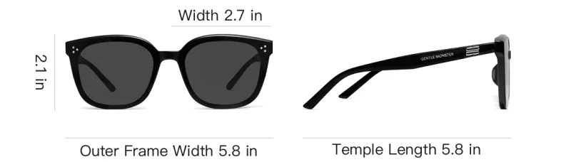 GENTLE MONSTER By 01 Square Sunglasses-3