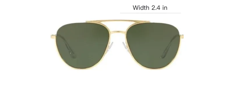 PRADA Metal Irregular Shape Sunglasses Women's Gold-1