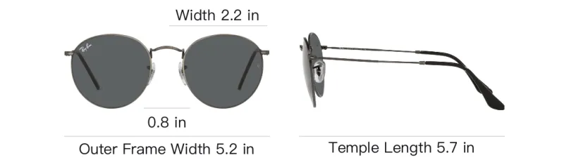 RayBan Round Frame Sunglasses-5