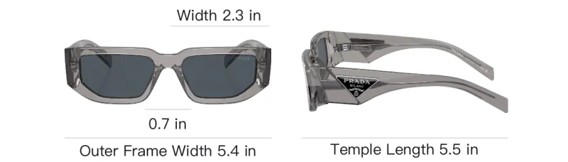 PRADA Rectangular Frame Sunglasses-5