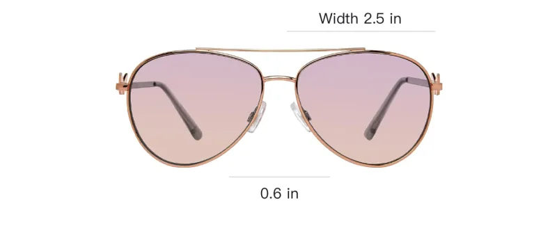STEVE MADDEN - Aviator Sunglasses Unisex Rose Gold-3
