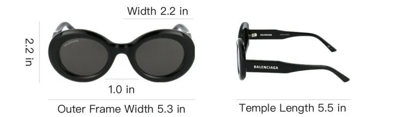 Balenciaga Oval Sunglasses-5