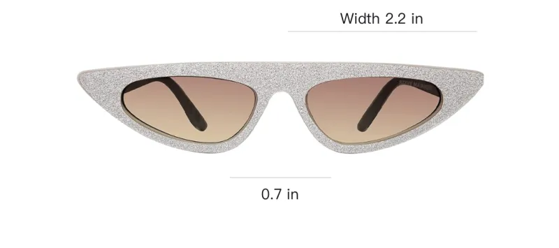 STEVE MADDEN - Irregular Shape Sunglasses Unisex Beige-3