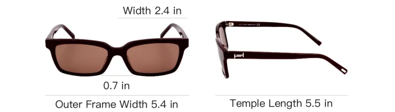 TOD'S Acetate Rectangular Sunglasses Women's Black-3