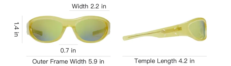 Maison Margiela X GENTLE MONSTER Maison Margiela Sunglasses Unisex Yellow-4
