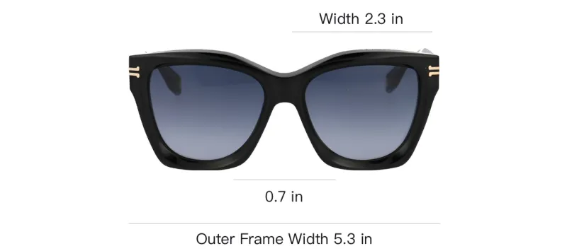 MARC JACOBS Sunglasses Unisex Black-2