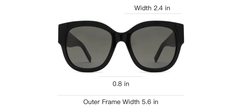 SAINT LAURENT Square Frame Sunglasses-4