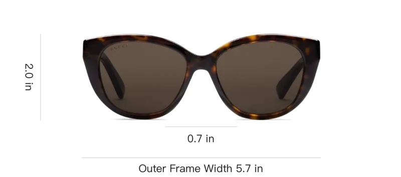 GUCCI Tortoiseshell Cat eye Sunglasses-3
