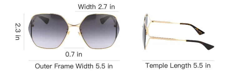 GUCCI Oval frame Sunglasses-3