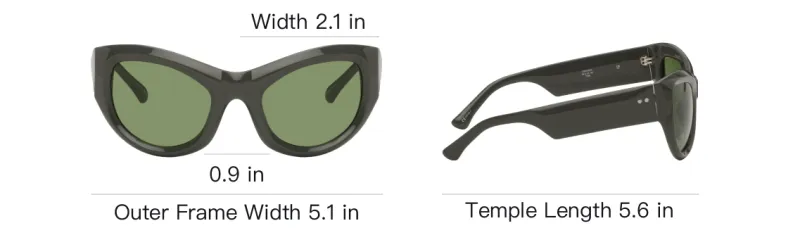 DRIES VAN NOTEN Acetate Metal Irregular Shape Sunglasses Unisex Gray-3