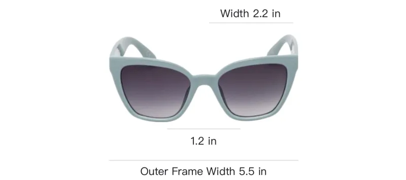Vans Plastic Square Sunglasses Women's Blue Gray-3