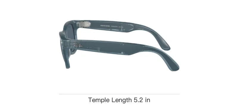 RayBan   Square Sunglasses Unisex Blue-6