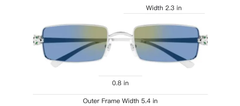 Cartier Rectangular Frame Sunglasses-2