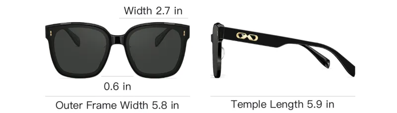 MOLSION Plate Frame Square Sunglasses Unisex-3