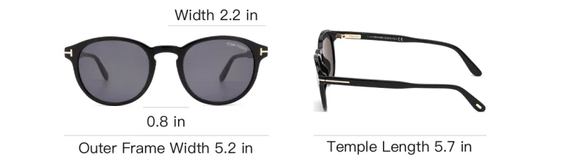 TOM FORD Round Frame Sunglasses-6