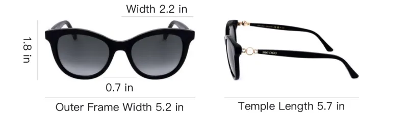 Jimmy Choo Butterfly Frame Sunglasses-3