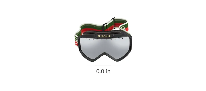 GUCCI Irregular Shape Sunglasses Unisex Black-1