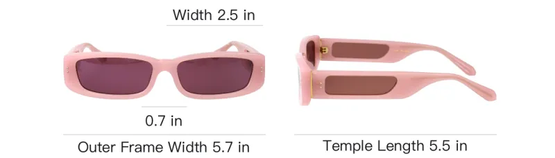 Linda Farrow Talita Rectangle frame Sunglasses-4