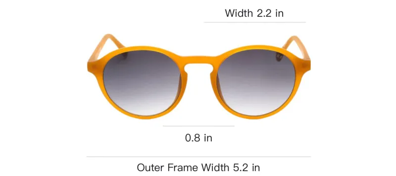 GUESS Plastic Round Sunglasses Unisex Orange-1