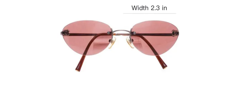 CHANEL 2000s Rimless Sunglasses-2