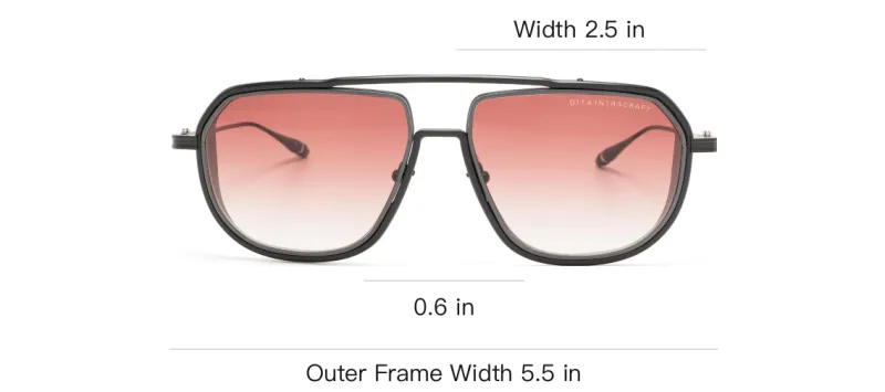 DITA Eyewear Intracraft Pilot frame Sunglasses-3