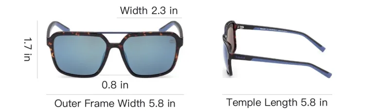Timberland Aviator Sunglasses Unisex Tortoiseshell-3