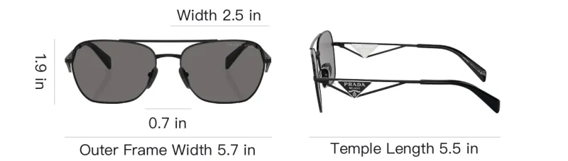PRADA Aviator Sunglasses-3