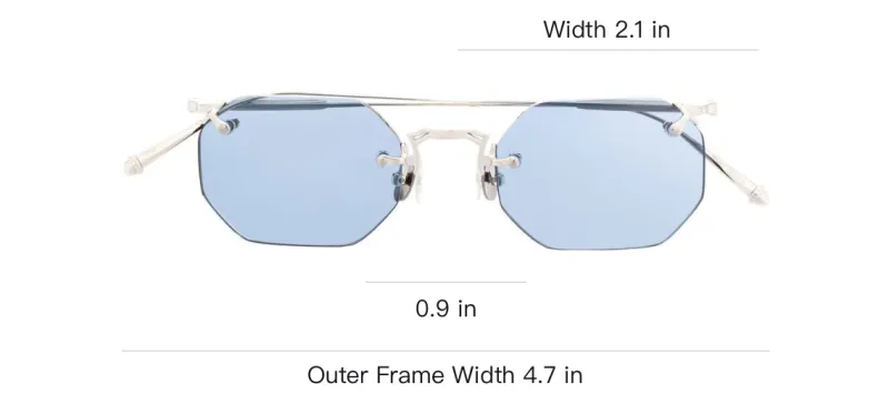 Matsuda Frameless Tinted Sunglasses-3