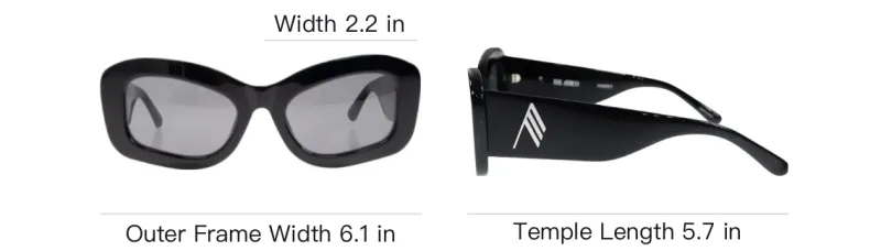 Linda Farrow X The Attico Harry Cat Eye Frame Sunglasses-3