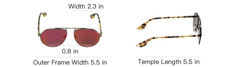 McQ Alexander McQueen Metal Aviator Sunglasses Unisex Yellow-3