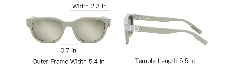 DIOR Rectangle Frame Sunglasses-3